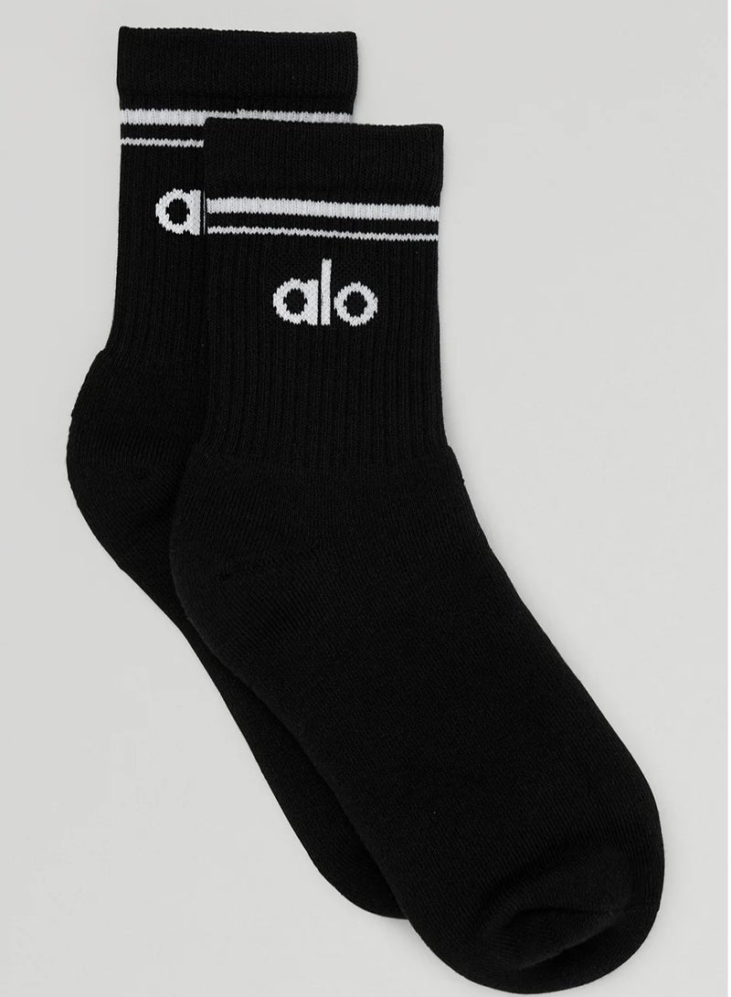 alo 3pcs Unisex Half-Crew Throwback Sock - Image 1