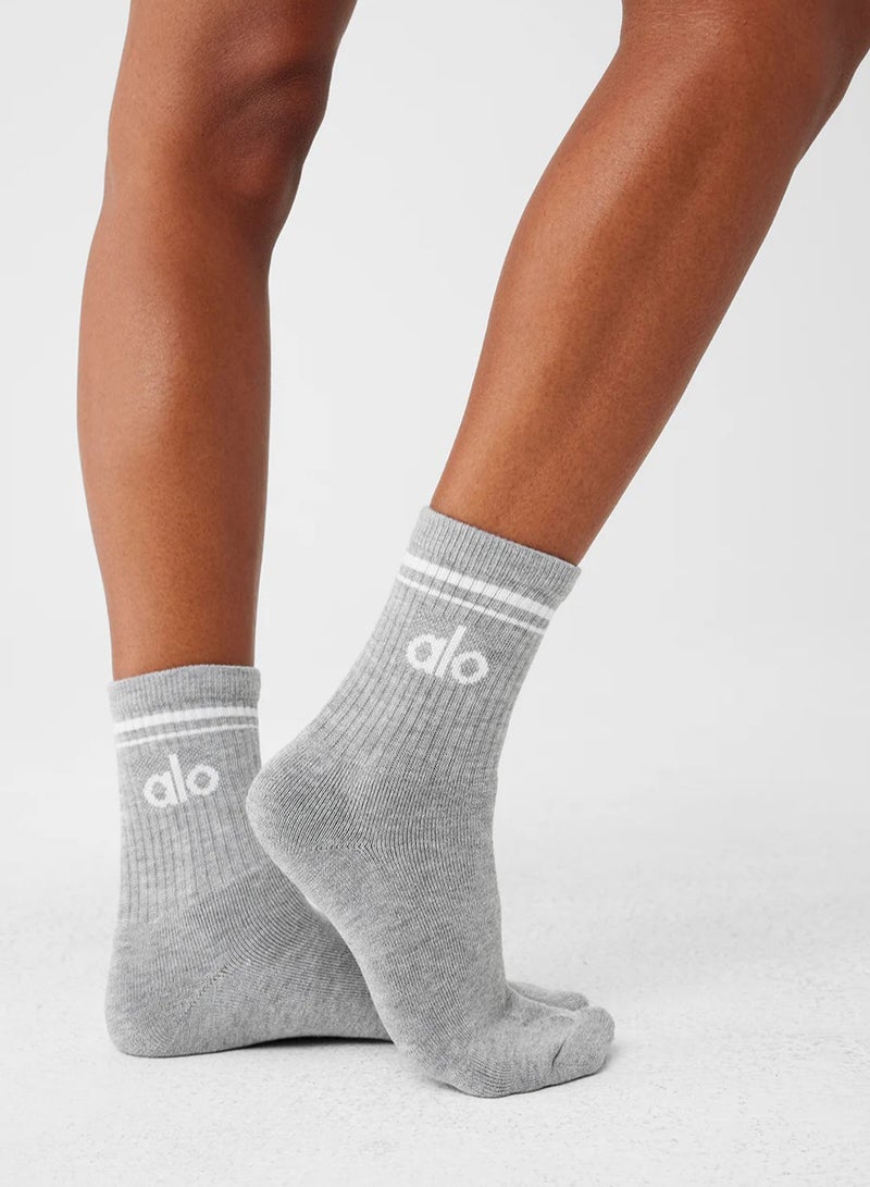 alo 3pcs Unisex Half-Crew Throwback Sock - Image 4