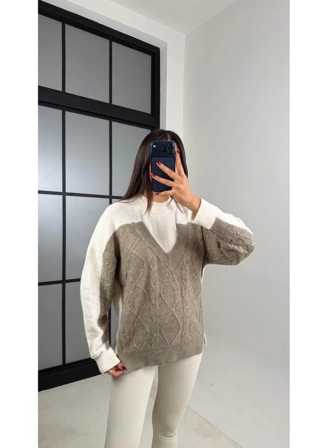 Gaus  Vizon Two-Shoulder Design Knit Sweater GAUS-00578. for Women | Best Price UAE