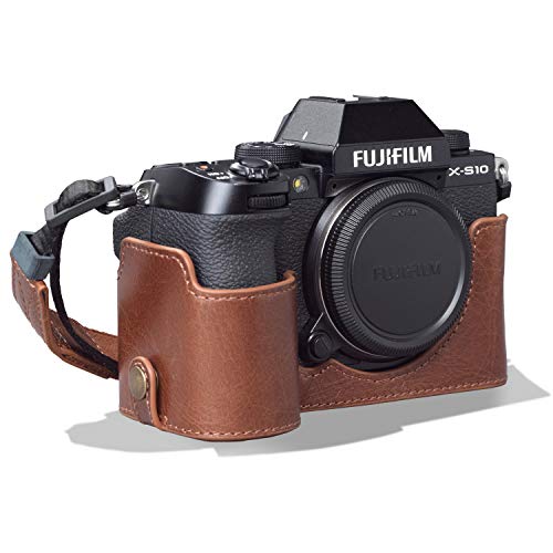 MegaGear MG1962 Ever Ready Genuine Leather Camera Half Case Compatible with Fujifilm XS10 Brown - Image 3