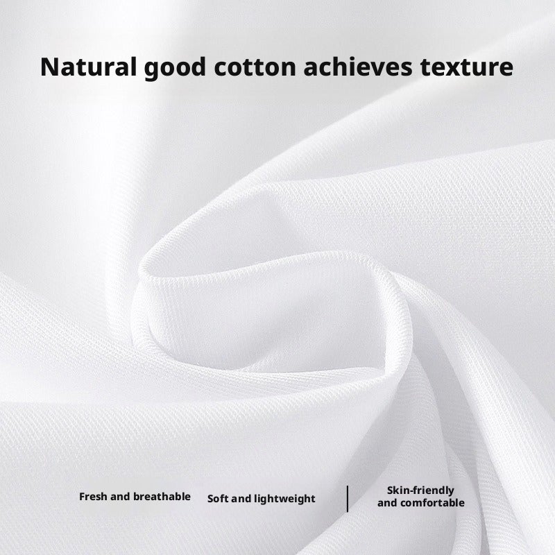 Women's White Short Sleeve Summer Thin Office Work Shirt Non-See-Through Korean Style - Image 2