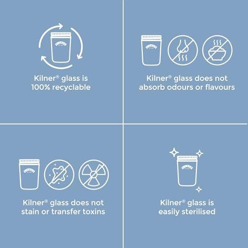 Kilner Premium 1L Glass Wide Mouth Preserve Jar for Preserving and Storing | Reusable, Eco-Friendly Food Storage Container with Screw Lid for Kitchen - Image 5