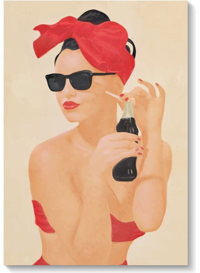 RYN لوحة فنية جدارية كولا متعددة الألوان 40x60 سم - Image 2