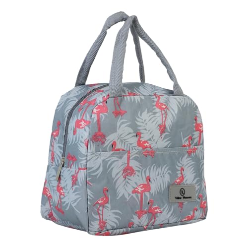Yellow Weaves Insulated Travel Lunch/Tiffin/Storage Bag for Office, College & School, Big Size (Grey) - Image 1