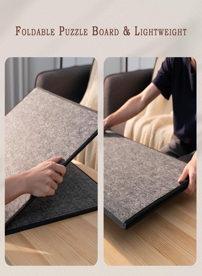 Becko US 1500 Piece Jigsaw Puzzle Board with 6 Trays & Cover, Foldable Puzzle Mat with Auxiliary Lines for Puzzle Storage Saver, Lightweight & Portable, for 1500 1000 750 500 Pieces Jigsaws Puzzles - Image 3
