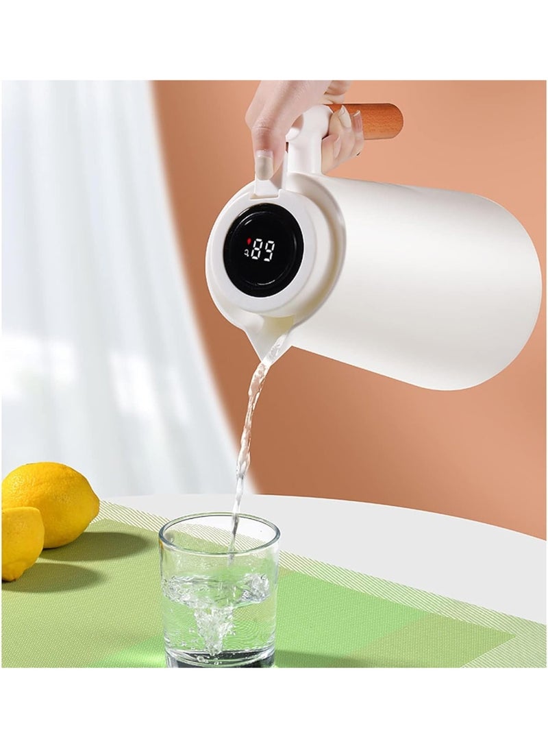 كيلا ترمس حراري، سعة 1 لتر، إبريق معزول مع شاشة عرض درجة الحرارة، وعاء قهوة محكم الغلق (بدون تسرب، بدون تقطير) - Image 5