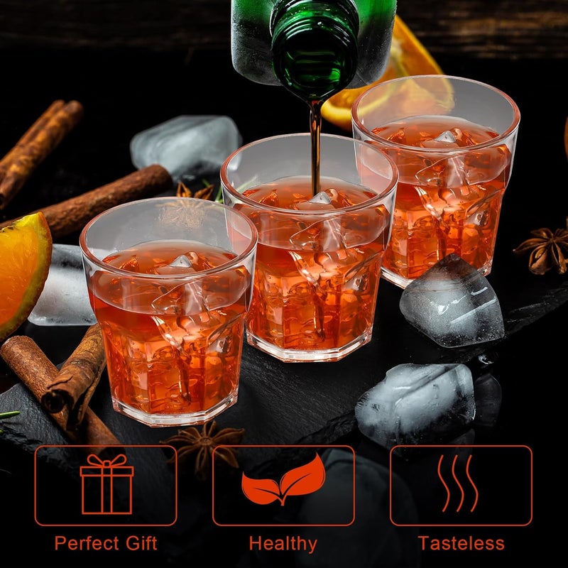 Tioncy 50 Pcs Acrylic Drinking Glasses 4.5 oz Small Whiskey Glass Clear Shot Glasses Bulk Unbreakable Stackable Mixed Drinkware Mini Beer Mug for Oktoberfest Drinking Bars Wine Vodka - Image 5