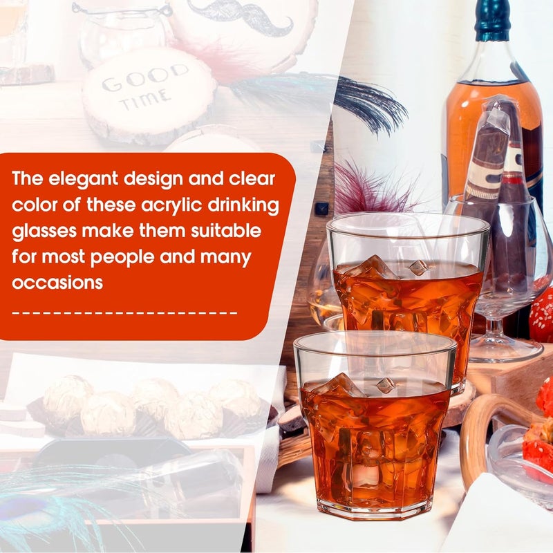 Tioncy 50 Pcs Acrylic Drinking Glasses 4.5 oz Small Whiskey Glass Clear Shot Glasses Bulk Unbreakable Stackable Mixed Drinkware Mini Beer Mug for Oktoberfest Drinking Bars Wine Vodka - Image 3
