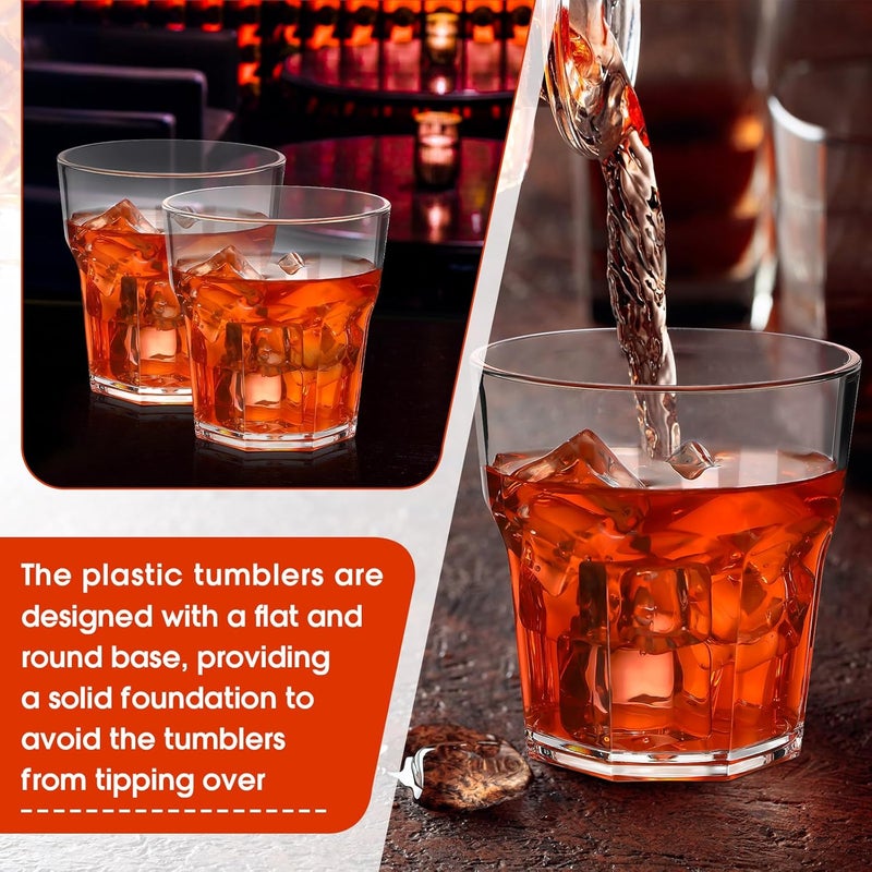 Tioncy 50 Pcs Acrylic Drinking Glasses 4.5 oz Small Whiskey Glass Clear Shot Glasses Bulk Unbreakable Stackable Mixed Drinkware Mini Beer Mug for Oktoberfest Drinking Bars Wine Vodka - Image 4