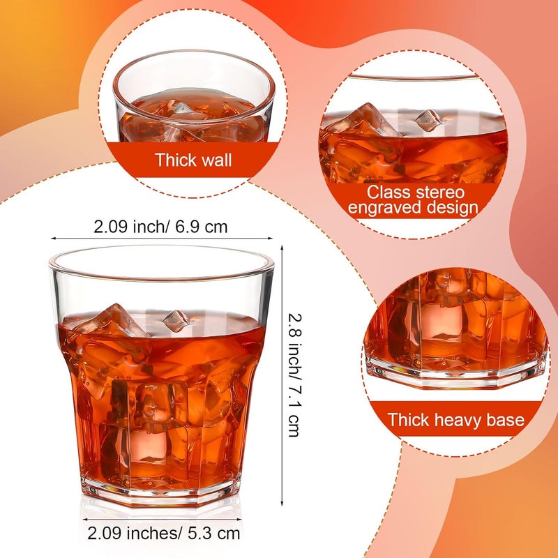 Tioncy 50 Pcs Acrylic Drinking Glasses 4.5 oz Small Whiskey Glass Clear Shot Glasses Bulk Unbreakable Stackable Mixed Drinkware Mini Beer Mug for Oktoberfest Drinking Bars Wine Vodka - Image 2