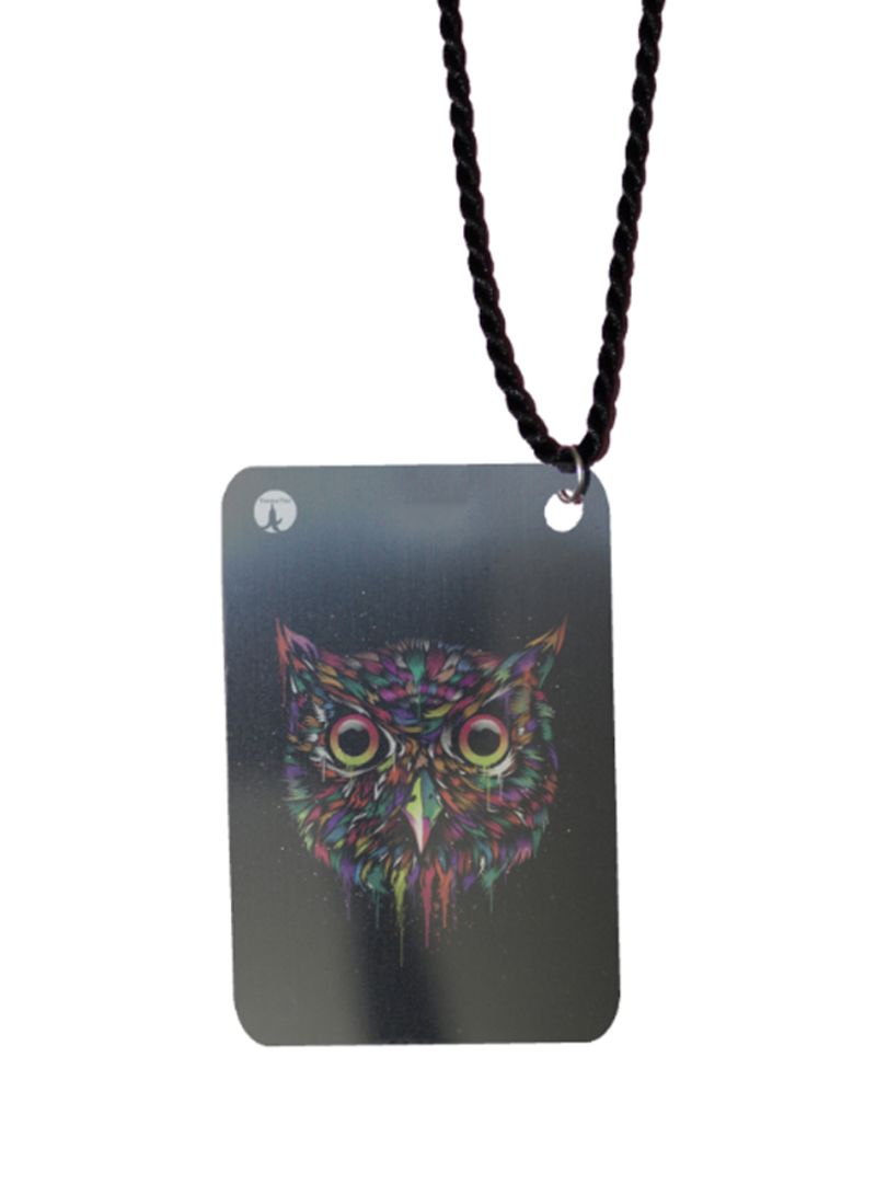 RKN Owl Printed Car Mirror Pendant - Image 1