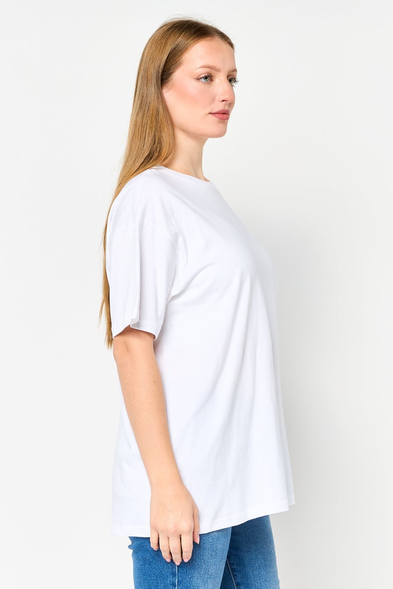 Harry Potter Women Crew Neck Short Sleeve Graphic Print T-shirt, White - Image 3