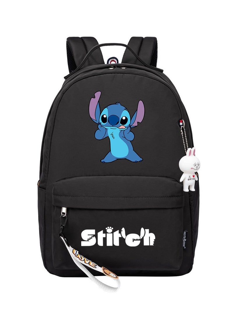 STITCH Cartoon Youth Large Capacity Backpack For Men and Women 