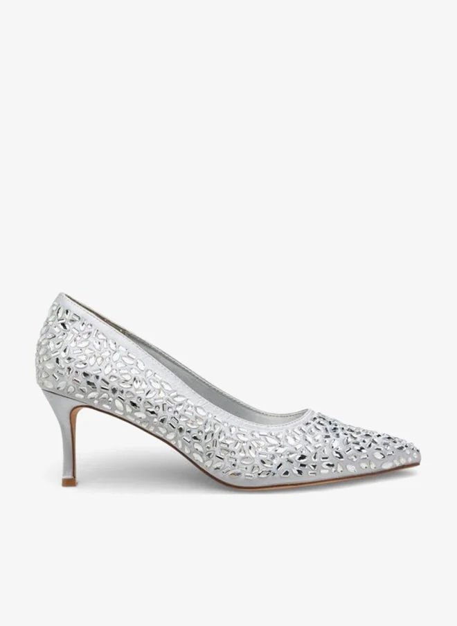 Women Embellished Stiletto Heel Pumps Ramadan Collections