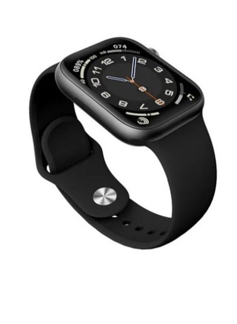 Smart watch series 8 watch 8 max 45 mm bluetooth Full Touch Call Smartwatch With Replaceable Strap Full Screen Smooth Touch Smartwatch With Rotating Side Black And Working Button Black