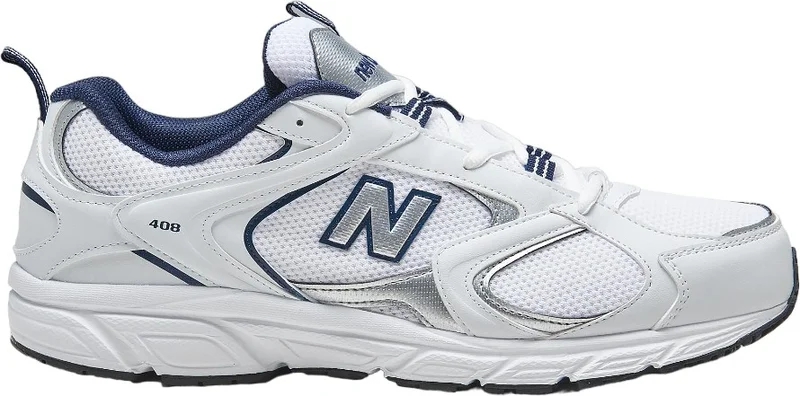 نيو بالانس Unisex Sneaker Sports Shoes White Navy ML408WN V8