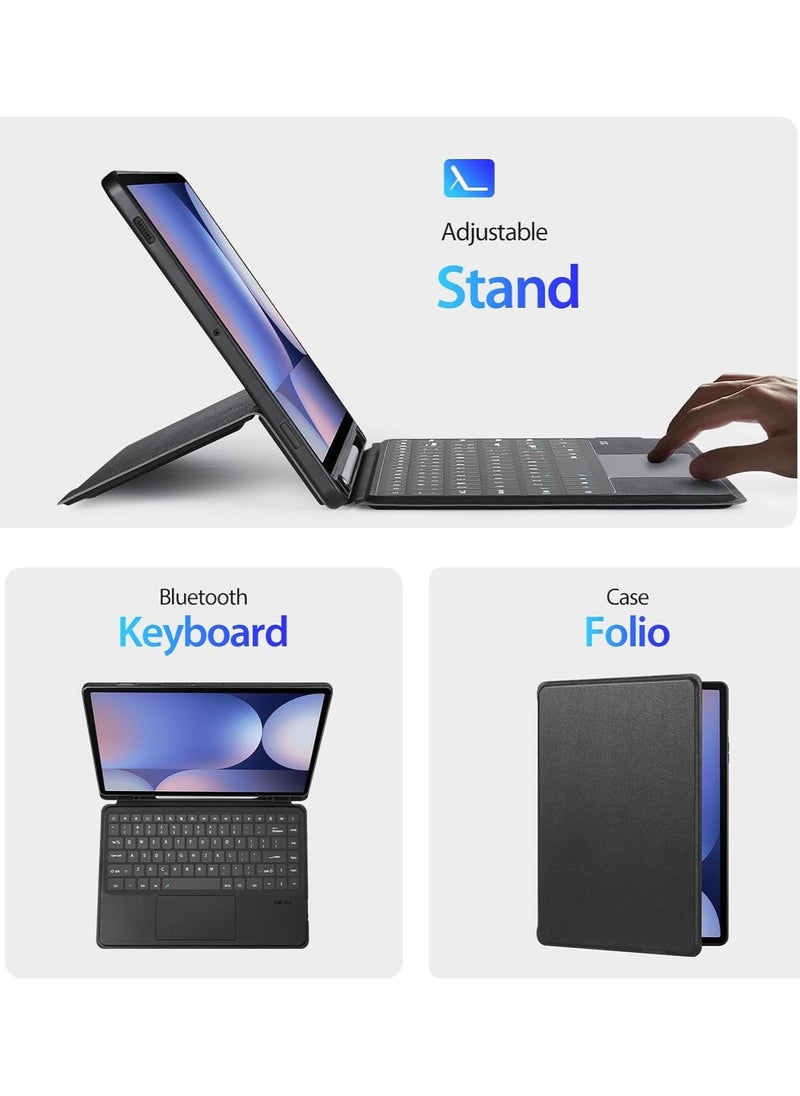 Trackpad Keyboard Compatible with Samsung Galaxy Tab S10 Ultra 14.6 inch 2024 Detachable Magic Keyboard Case With Pencil Holder