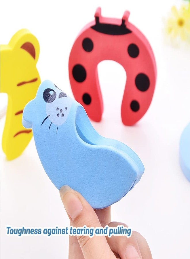 HEXONIQ Finger Pinch Guard Cartoon Animal Door Stop Soft Foam Cushion Baby Finger Protector, Prevent Finger Pinch Injuries, Slamming Door & Child, Pet from Getting Locked in Room, Random, Pack of 8 - Image 4