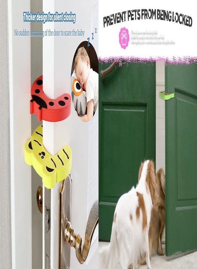 HEXONIQ Finger Pinch Guard Cartoon Animal Door Stop Soft Foam Cushion Baby Finger Protector, Prevent Finger Pinch Injuries, Slamming Door & Child, Pet from Getting Locked in Room, Random, Pack of 8 - Image 5