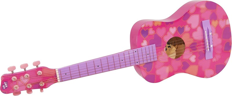 CB SKY 30” Heart design Acoustic Metal Strings Guitar/Girls Gift/Kids Musical Toys/Musical Instrument (Pink) - Image 2