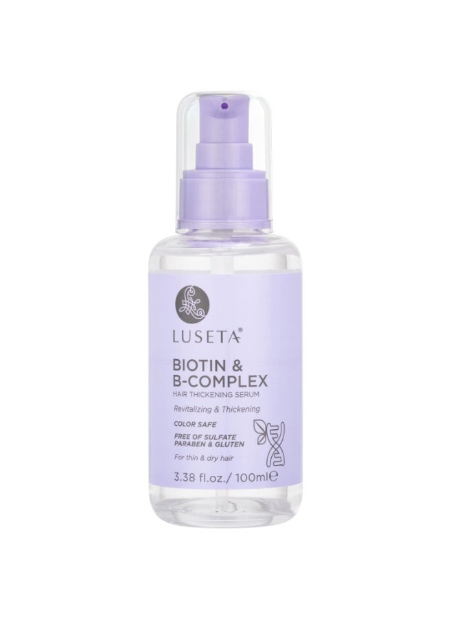 L LUSETA Luseta Biotin B-Complex Hair Oil Thickening & Strengthening for Thin and Dry Hair Promote Hair Growth 3.38oz - Image 1