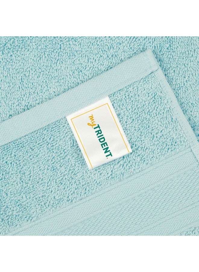 Trident Soft Comfort Air Rich 100% Cotton Towels for Bath, 500 GSM Large Size Bathroom Towels for Men/Women, 1 Piece Bath Towel (69cm x 137cm), Nile Blue - Image 4