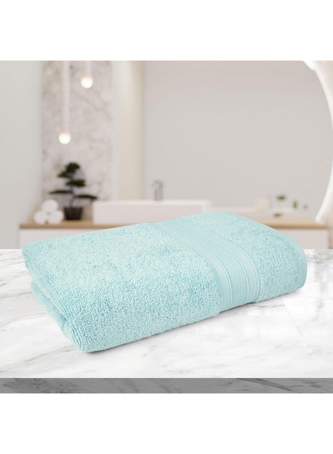Trident Soft Comfort Air Rich 100% Cotton Towels for Bath, 500 GSM Large Size Bathroom Towels for Men/Women, 1 Piece Bath Towel (69cm x 137cm), Nile Blue - Image 5