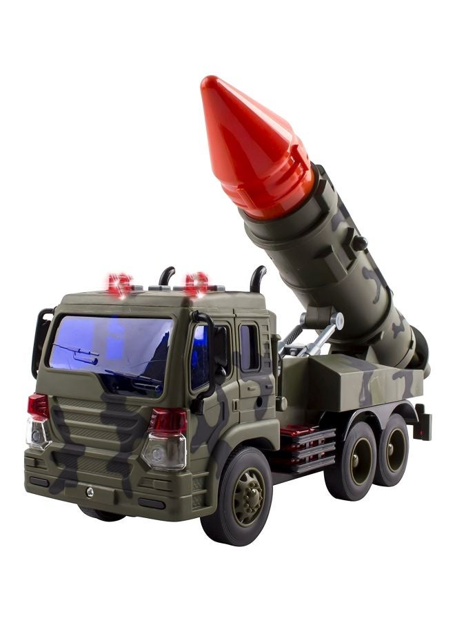 NIBEMINENT Friction Powered Launcher Fighter Military Truck Multicolour 4.8 x 12.8 7.8cm - Image 1