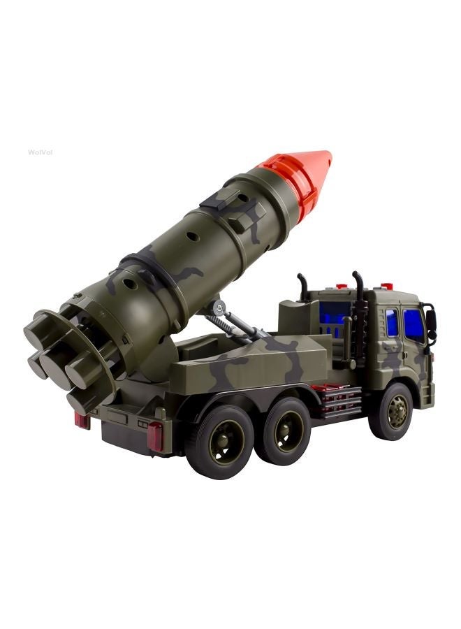 NIBEMINENT Friction Powered Launcher Fighter Military Truck Multicolour 4.8 x 12.8 7.8cm - Image 2