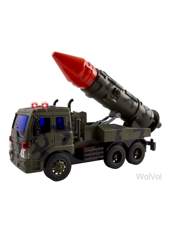 NIBEMINENT Friction Powered Launcher Fighter Military Truck Multicolour 4.8 x 12.8 7.8cm - Image 3