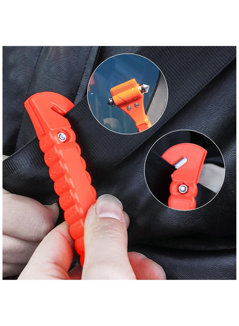 4 Pcs Car Safety Hammer, 2-in-1 Car Emergency Escape Tool Kit, Emergency Car Hammer and Seatbelt Cutter, Car Window Breaker Cutter Hammer, Glass Breaker Life-Saving Hammer with Seat Belt Cutter Tool - Image 3