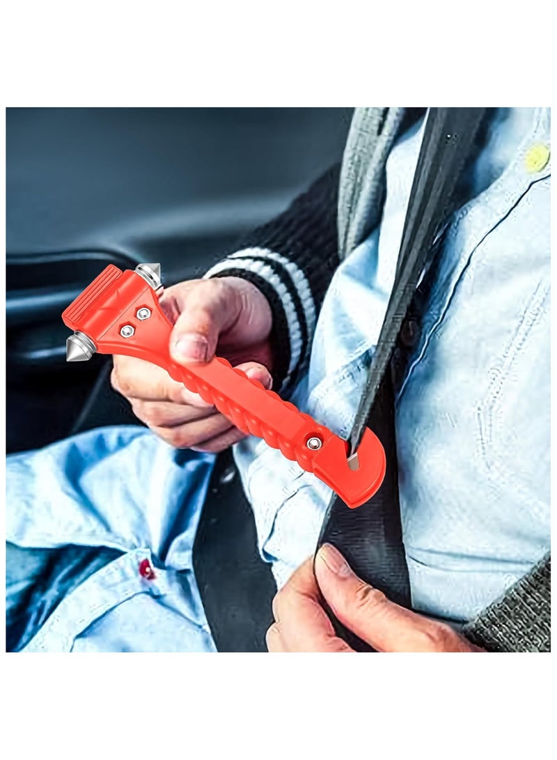 4 Pcs Car Safety Hammer, 2-in-1 Car Emergency Escape Tool Kit, Emergency Car Hammer and Seatbelt Cutter, Car Window Breaker Cutter Hammer, Glass Breaker Life-Saving Hammer with Seat Belt Cutter Tool - Image 5