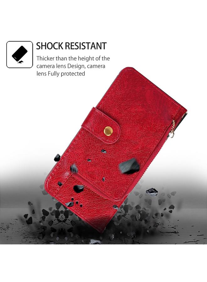 Zaboon Case For Infinix Note 40 Pro 5G Zipper Bag Leather Phone Case - Image 3