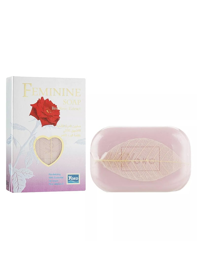 يوكو صابون نسائي بخلاصة الورد الأحمر - 80 جرام - Image 2