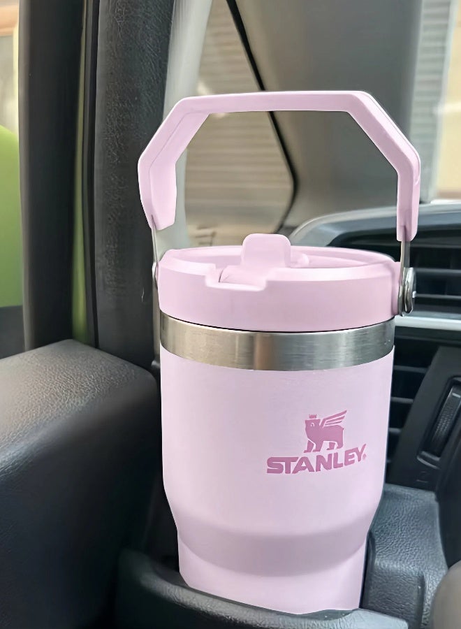 Stanley lce Flow 30oz Quencher H2.0 Fast Flowstate Stainless Steel Tumbler - Vacuum Insulated Water Bottle for Home, Office or Car and Travel,Reusable Cup with Straw Leak Resistant Flip Cold for 9 Hours or Iced for 40 Hours,Filling water or Iced Tea or Coffee, Smoothie and More,BPA-Free,Cream (Lilac) - Image 3