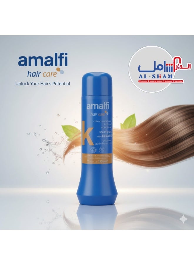 Amalfi Hair Smoothing Cream with Keratin 750ml - Image 5