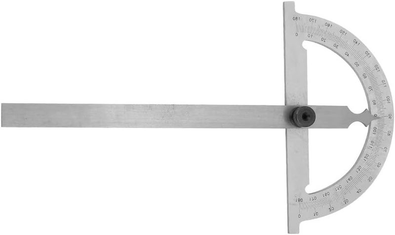 180 Degree Protractor, 80x120mm Angle Finder, Stainless Steel Practical for Measure Instrument Industrial Instrument - Image 2