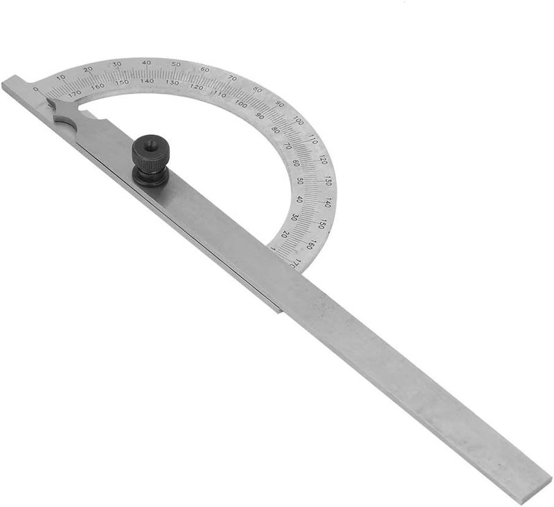 180 Degree Protractor, 80x120mm Angle Finder, Stainless Steel Practical for Measure Instrument Industrial Instrument - Image 1