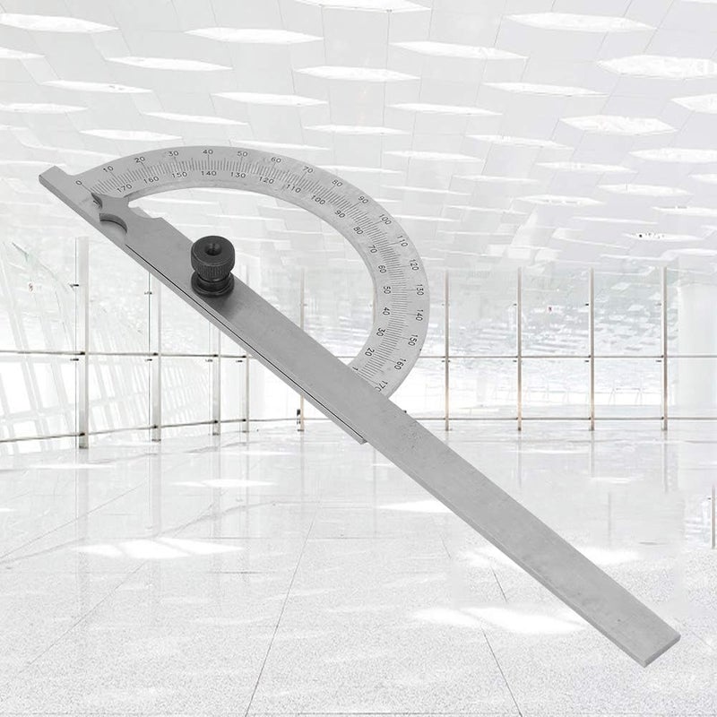 180 Degree Protractor, 80x120mm Angle Finder, Stainless Steel Practical for Measure Instrument Industrial Instrument - Image 5