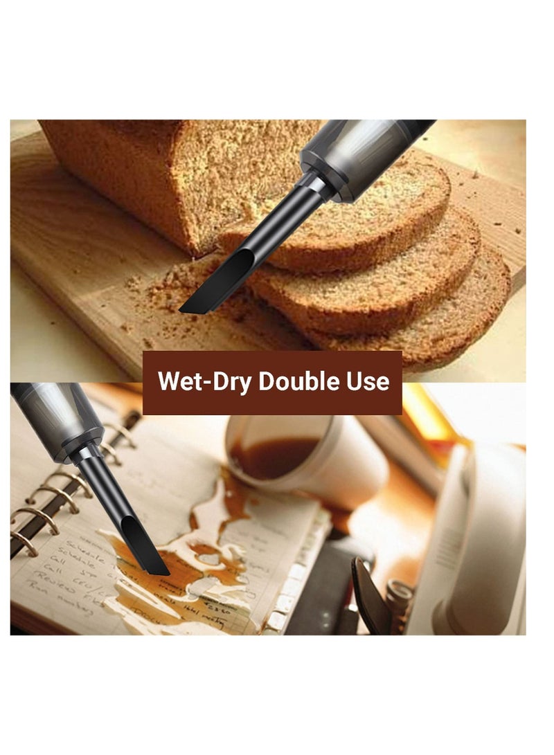 SYOSI Portable Mini Car Vacuum Cleaner High Power Cordless(400g),Handheld Cordless,Hand Cordless Rechargeable,Handheld for Car/Desk V06 - Image 4