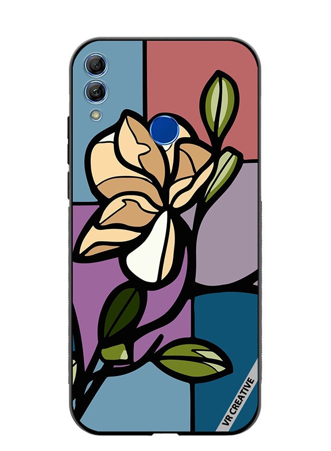 Protective Case Cover For Honor 10 Lite Rose Design Multicolour
