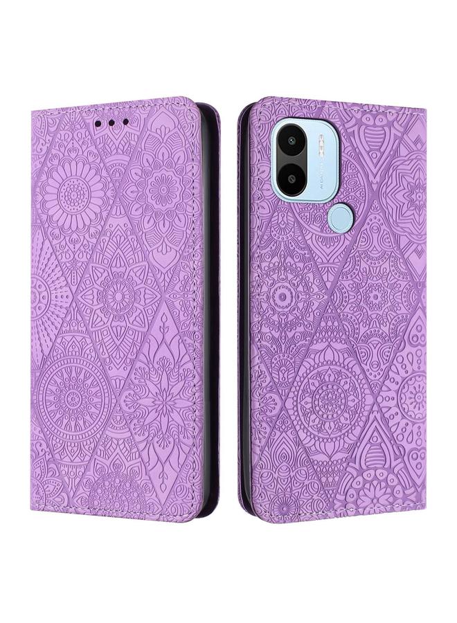 Case For Xiaomi Redmi A1+ Ethnic Embossed Adsorption Leather Phone Case