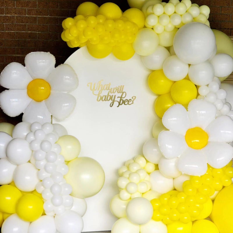 Awenztech 120pcs Yellow Balloon Arch Kit, 18 12 10 5 inch Yellow Latex Balloons Different Sizes Balloon Garland for Baby Shower Sunflower Bee Wedding Birthday Party Decorations - Image 4