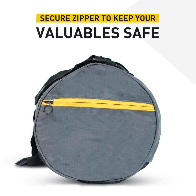 MUSCLEBLAZE Gym Duffle Bag (Grey, 30L) | for Women and Men | Sports Bag - Image 5