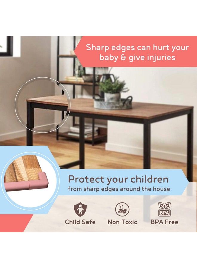 BABYSAFEHOUSE شريط حماية الأطفال مسبق اللصق (6.5 قدم عبوة من 1) لحواف الأثاث والزوايا الحادة (لون وردي) - Image 4