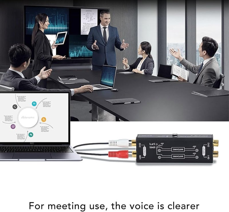 2 Channel Ground Loop Noise Isolator Eliminator for Car Home Theater Stereo System - Image 3