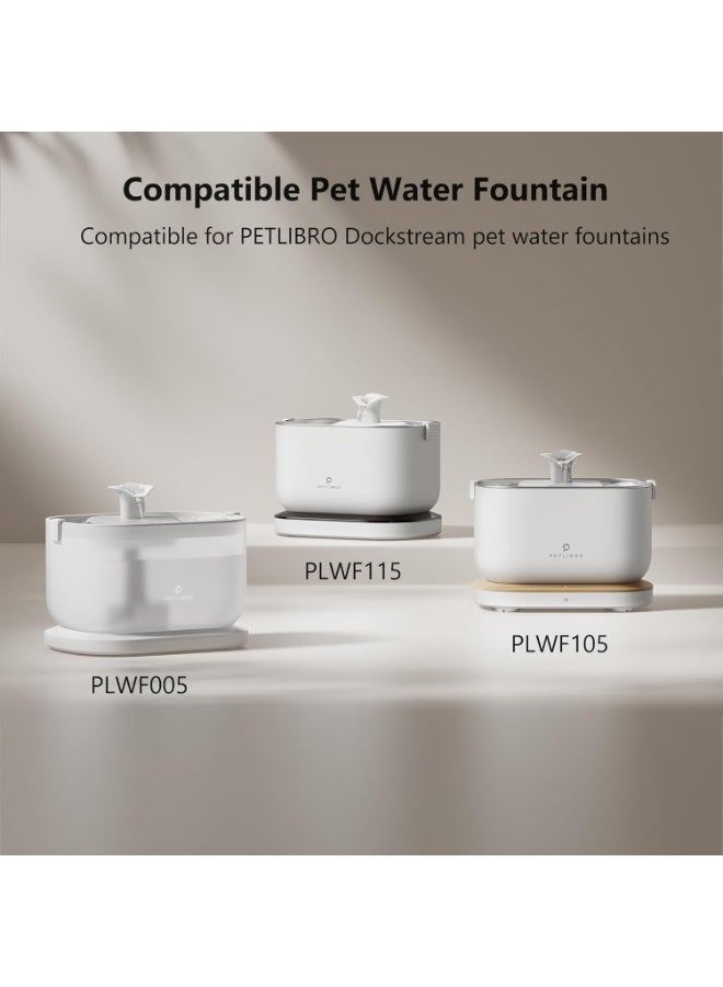 PETLIBRO 4 Packs Replacement Filters for Dockstream Cat Water Fountain PLWF005, PLWF115, PLWF105, 2 Months Set of Replacement Filters for Ultra Quiet Pet Water Fountain  - Image 3