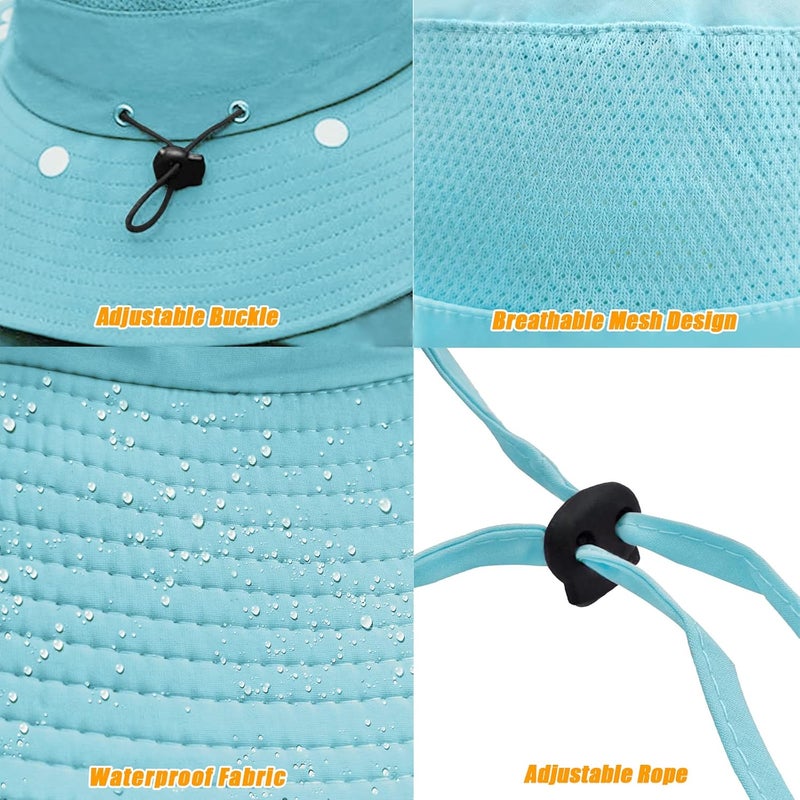 Outrip Fishing Hat for Men & Women, Outdoor UV Sun Protection Wide Brim Hat with Face Cover & Neck Flap - Image 5