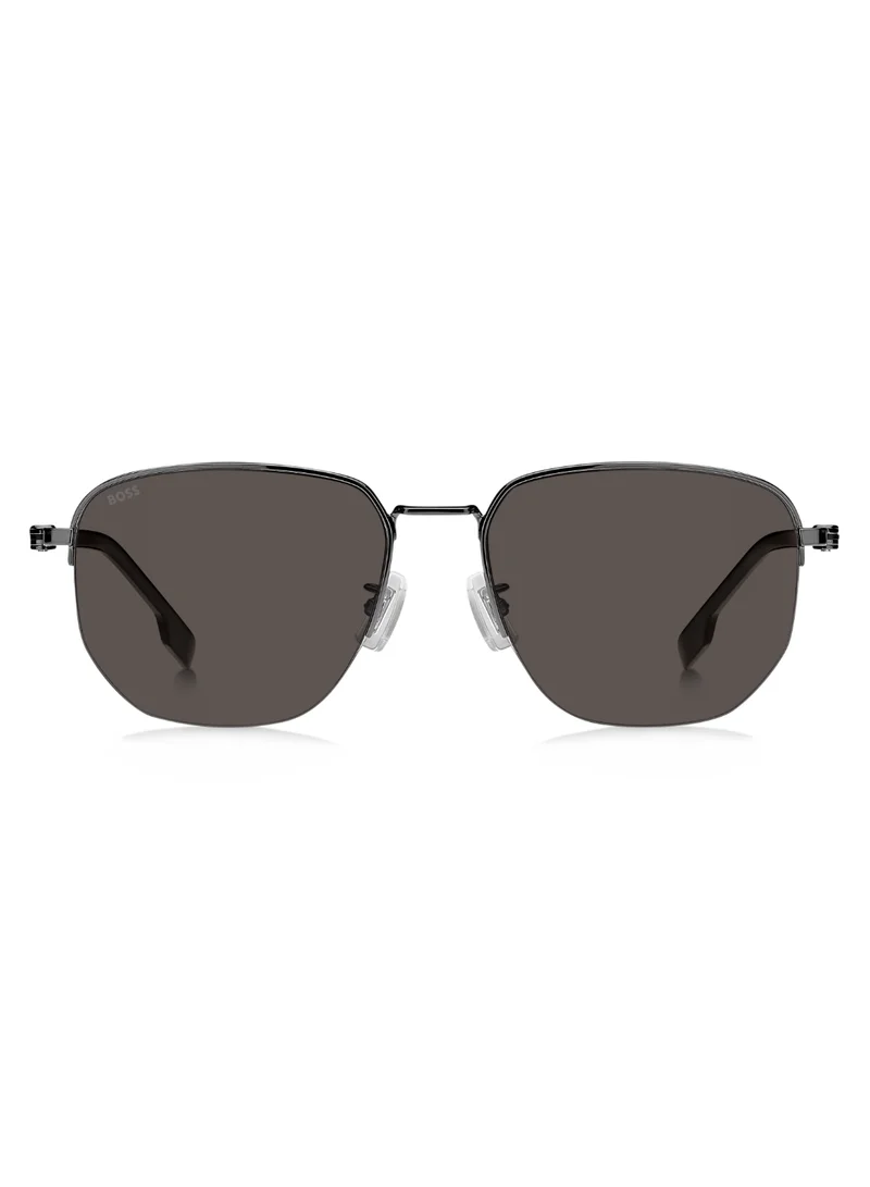 BOSS Men's UV Protection Sunglasses Boss 1538/F/Sk Grey 47.8 - Lens Size: 57 Mm