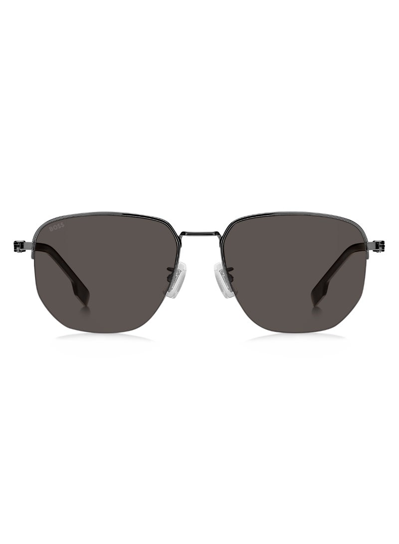 BOSS Men's UV Protection Sunglasses Boss 1538/F/Sk Grey 47.8 - Lens Size: 57 Mm - Image 3
